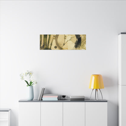 Ink Brushstroke Sumi E Canvas Art | Calm Zen Art