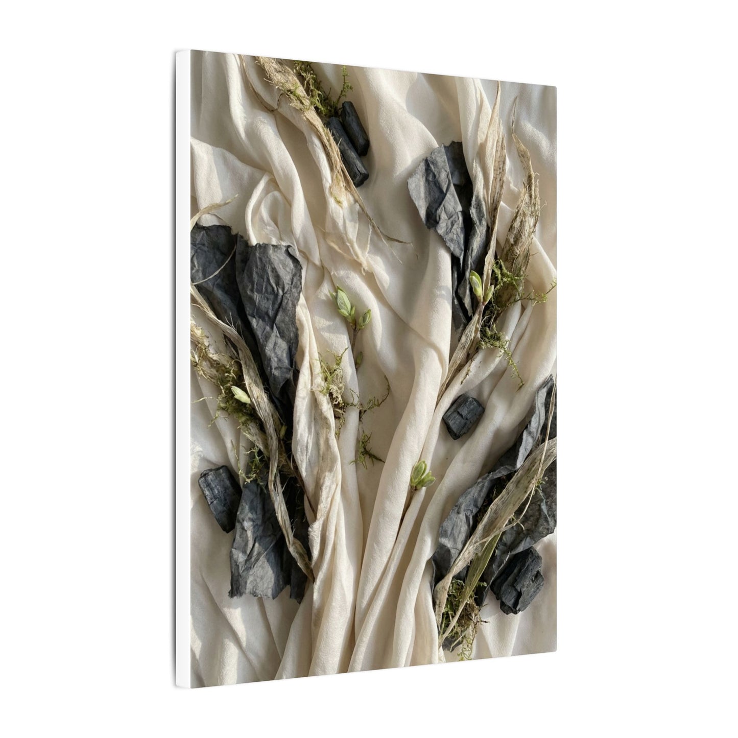 Spring Silk Drape Texture Canvas Art | Warm Decor