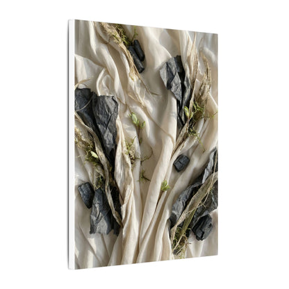 Spring Silk Drape Texture Canvas Art | Warm Decor