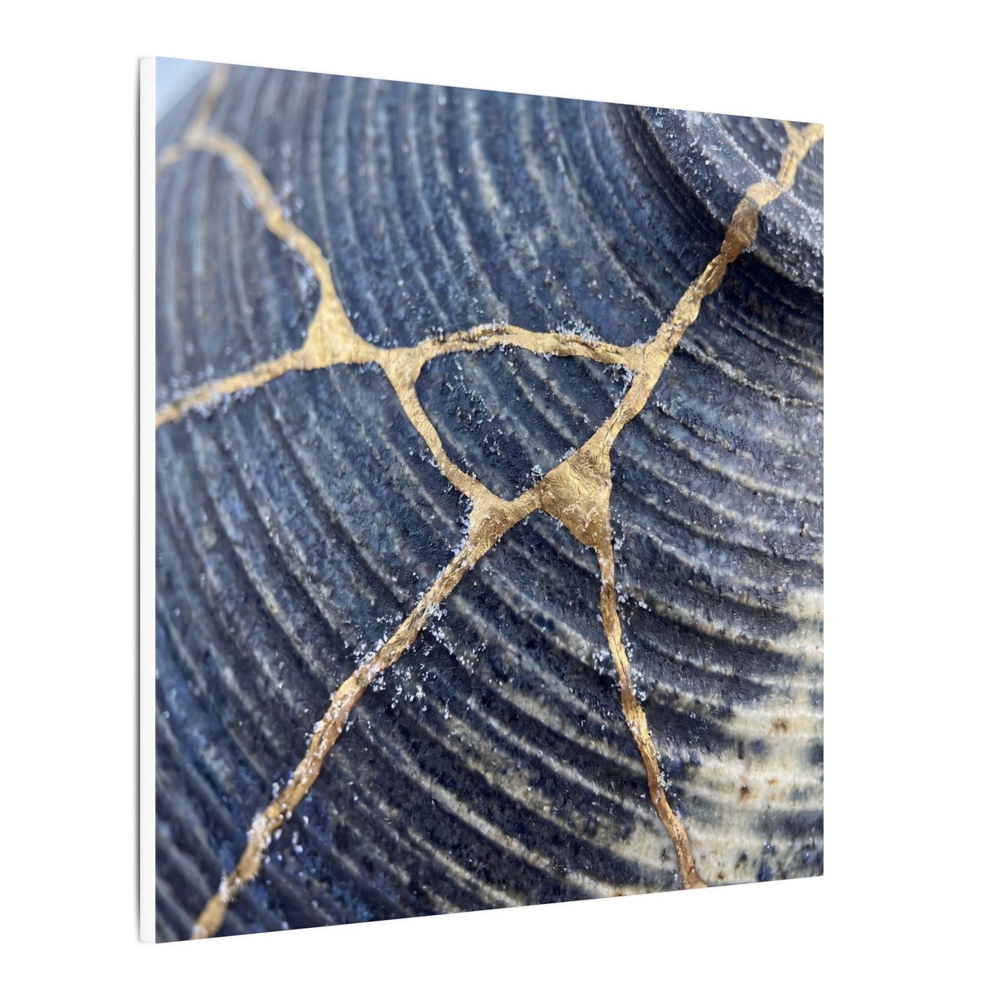 Shibui Water Ripple Canvas Art - Kintsugi Gold Repair