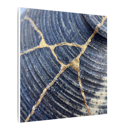 Shibui Water Ripple Canvas Art - Kintsugi Gold Repair