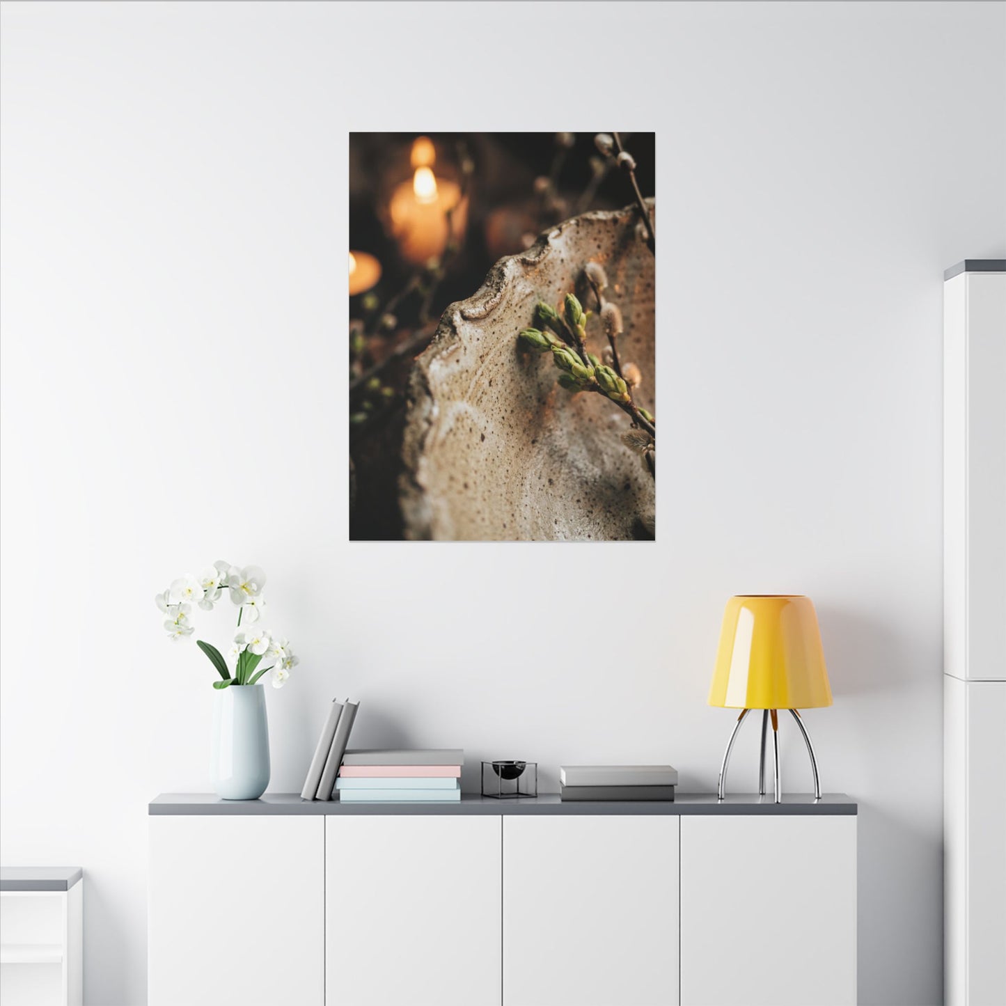 Overcast Ceramic Bowl Canvas Art - Japandi Ma