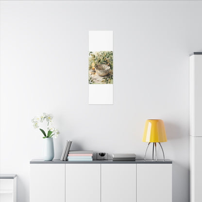 Ceramic Bowl Summer Canvas Art | Japandi Elegant Design