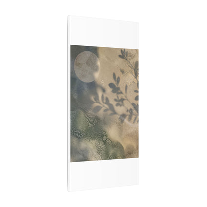 Japandi Shadow Play in Moonlight | Texture Canvas Art