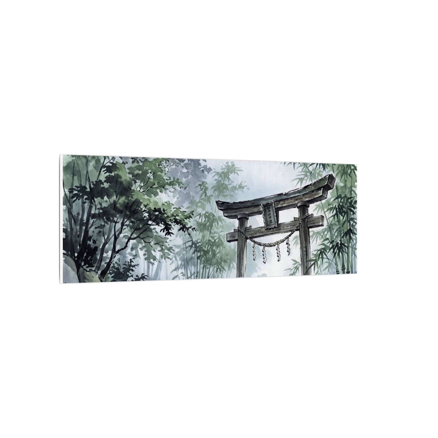 Moonlight Torii Gate Canvas Art - Zen Fukinsei