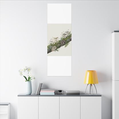 Dried Flowers Spring Canvas Art | Japandi Neutral Design