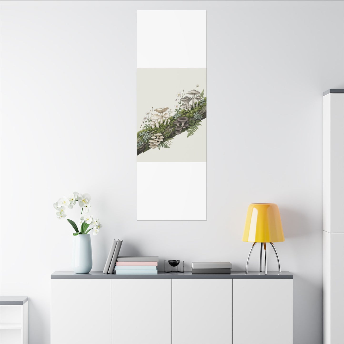 Dappled Wild Mushrooms Canvas Art - Japandi Ma