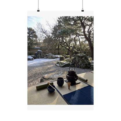 Ma Tea Ceremony Wall Art Print - Zen Karesansui