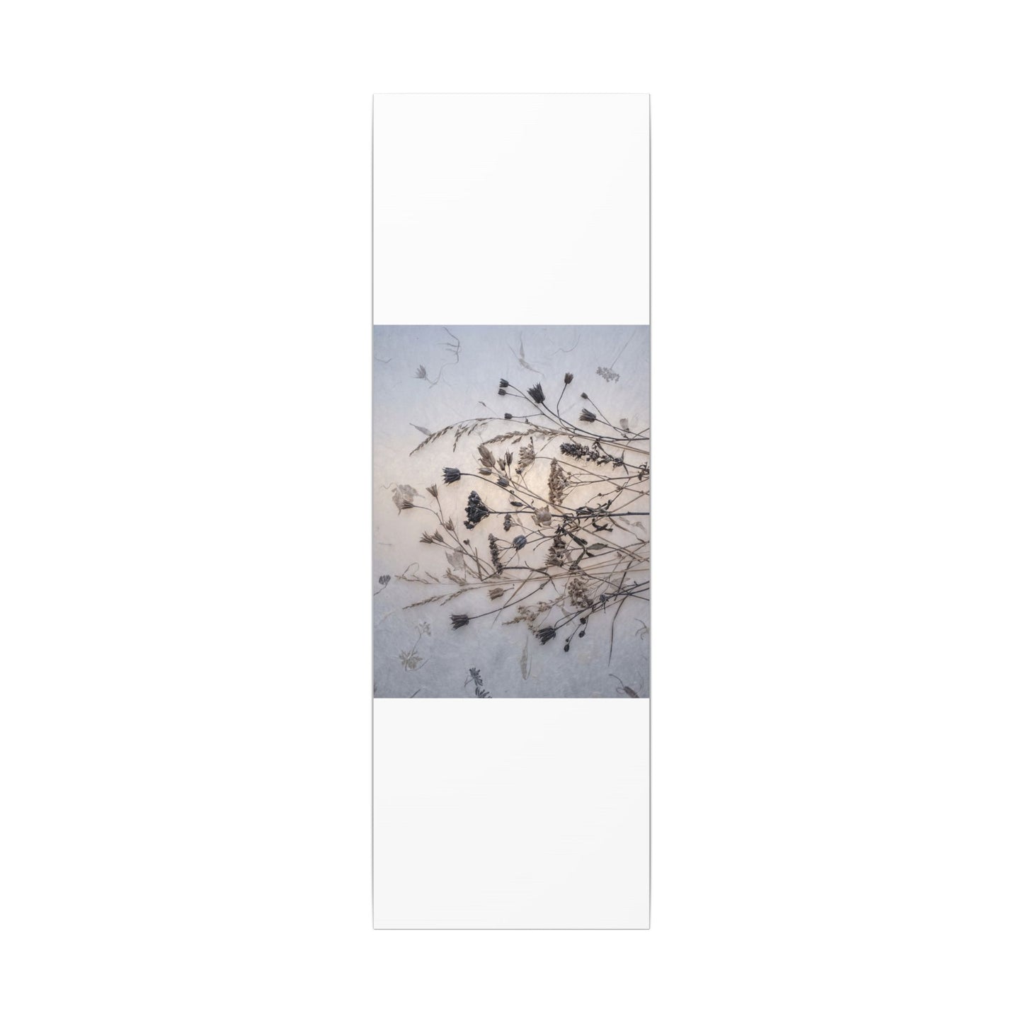Elegant Dried Flowers Canvas Art - Japanese Pattern Japandi