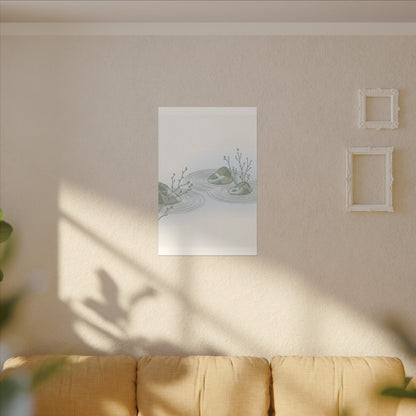 Moonlight Rock Garden Canvas Art - Japandi Ma