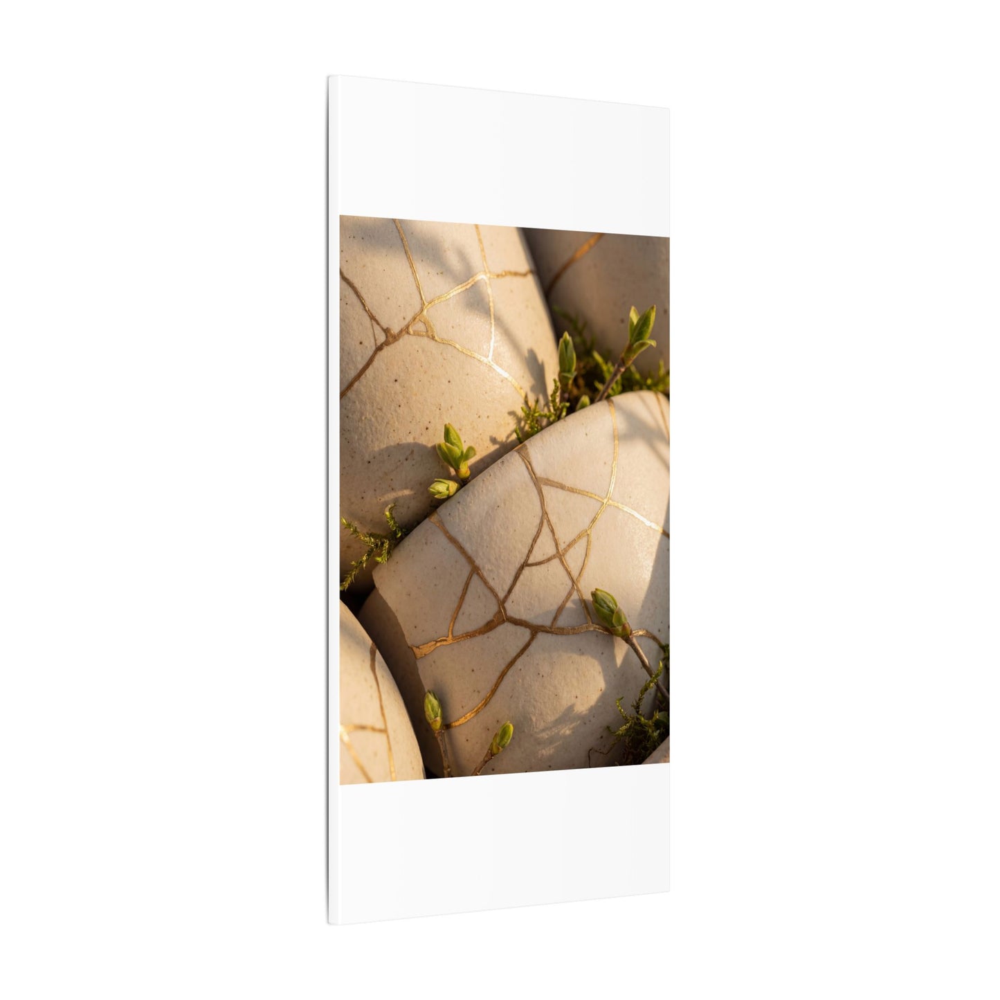 Spring Broken Pottery Gold Vein Canvas Art | Beautiful Decor