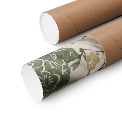 Silk Drape Japanese Pattern Wall Art Print | Neutral Japandi Art