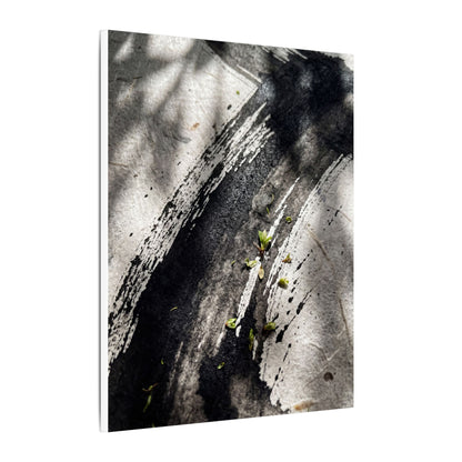 Ink Brushstroke Canvas Art | Spring Dark Japandi Moody Minimal Art