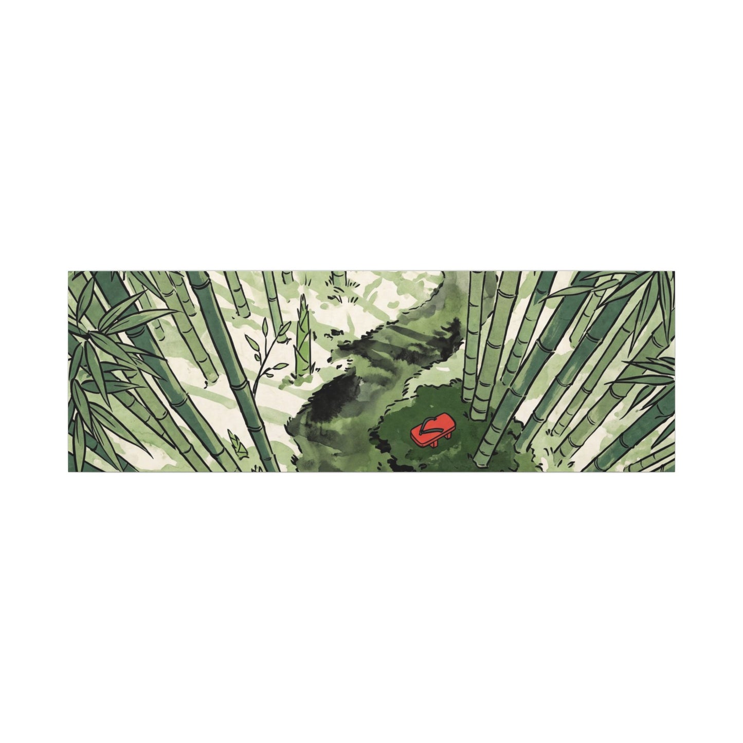 Peaceful Bamboo Grove Canvas Art - Ukiyo E Inspired Zen