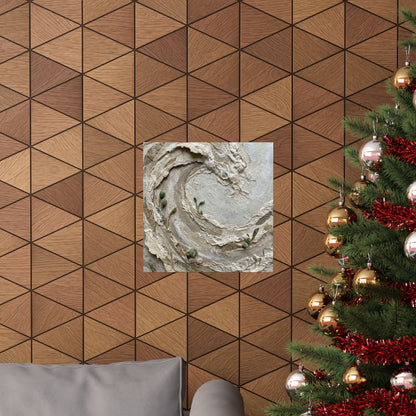 Ocean Wave Spring Wall Art Print | Japandi Earthy Design