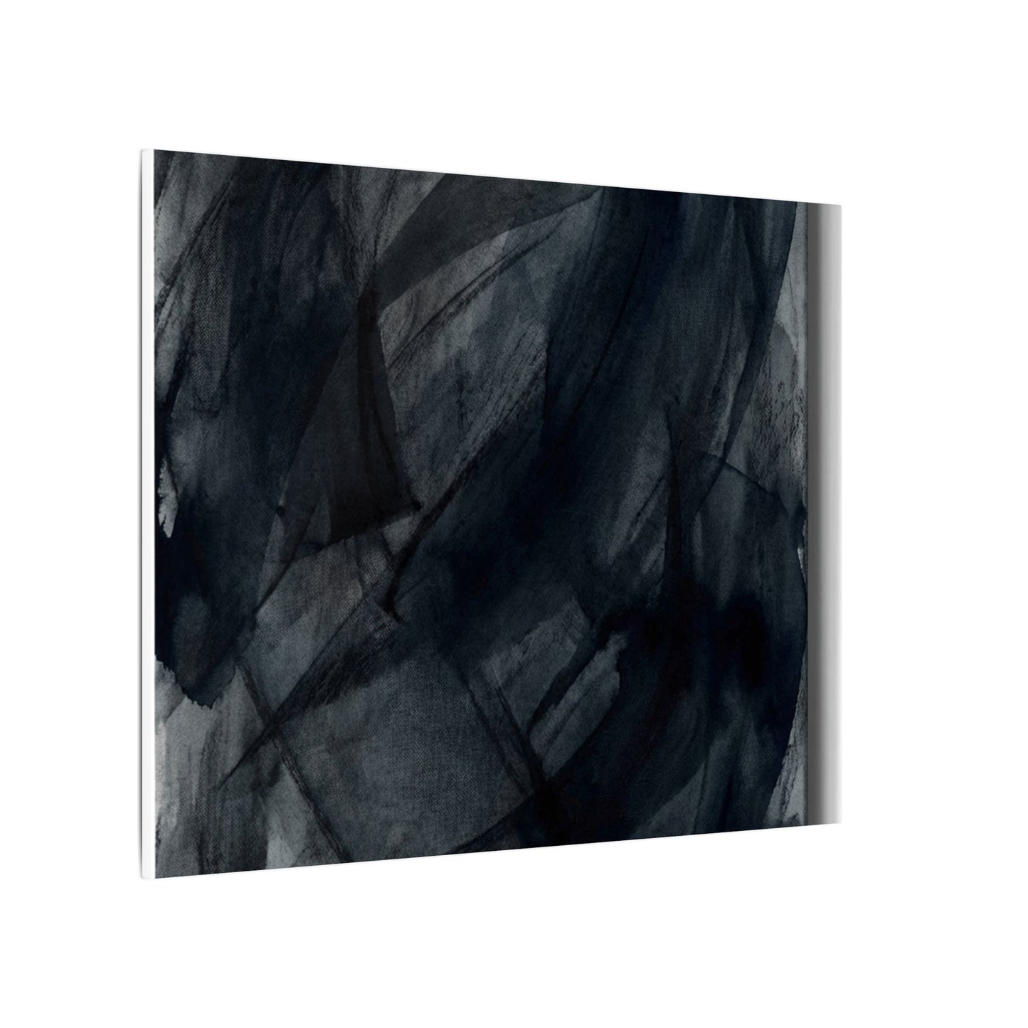 Deep Tones Dark Japandi Charcoal Canvas Art