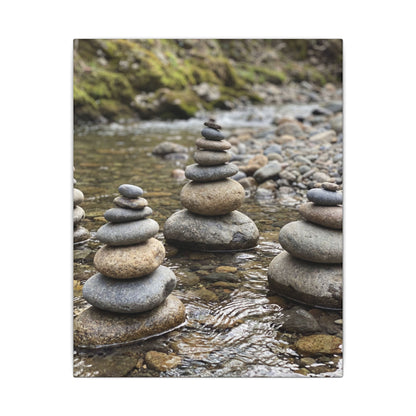 Bamboo Grove Winter Canvas Art | Zen Serene Design