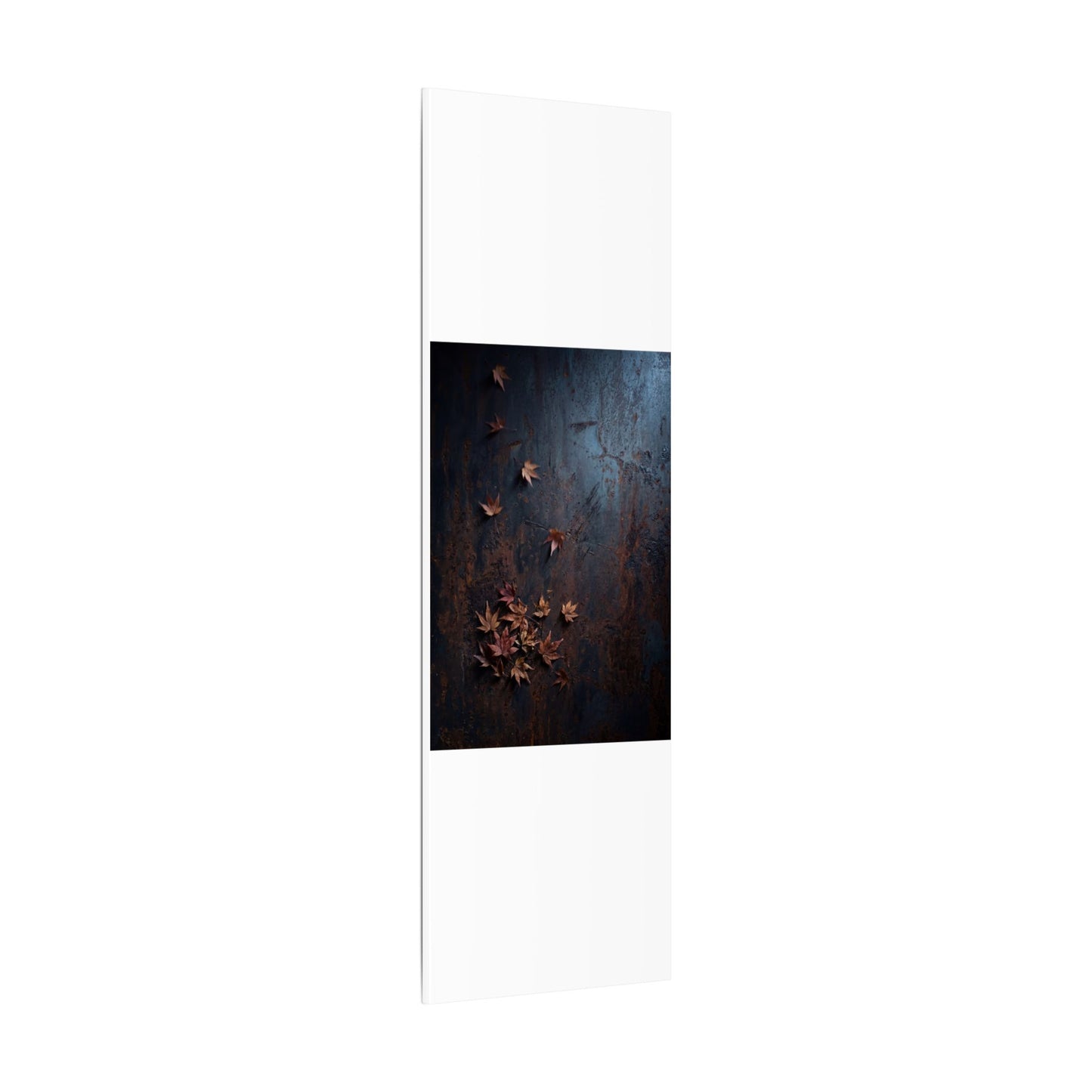Moonlight Rust Patina Canvas Art - Dark Japandi Mono No Aware