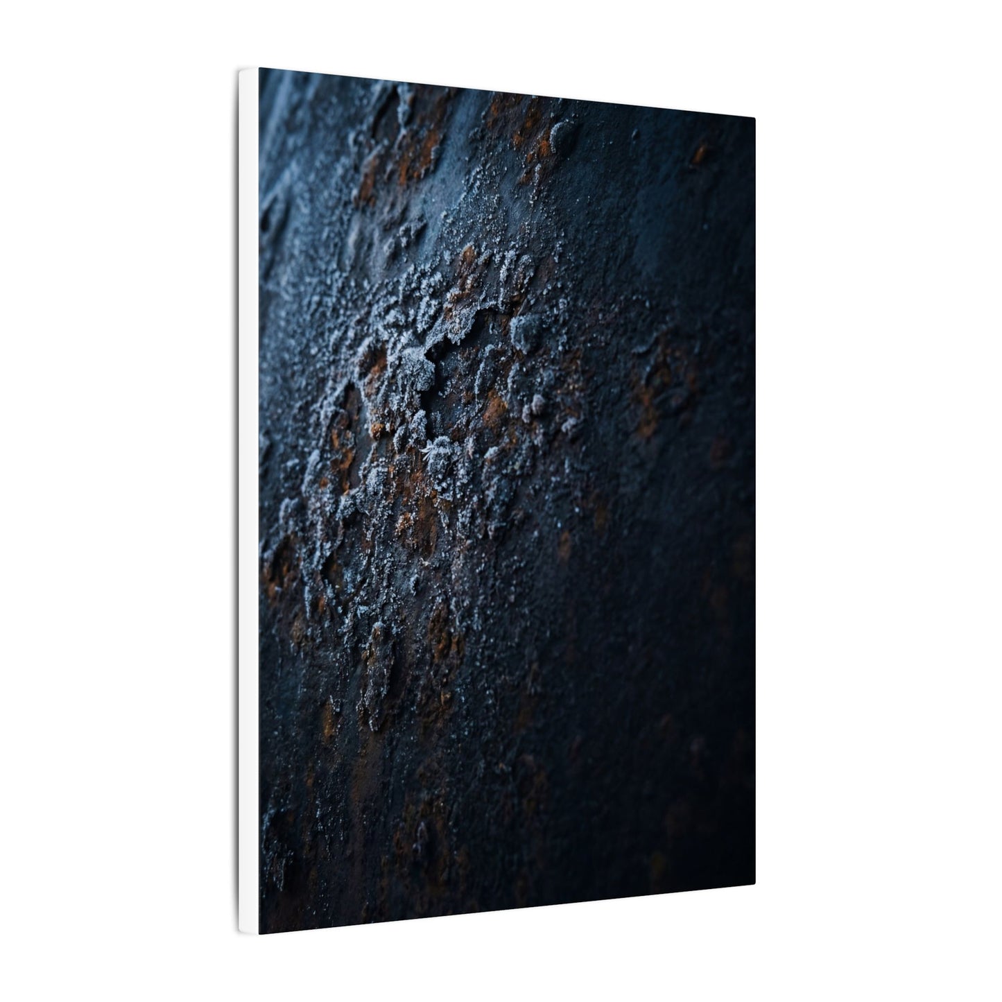 Rust Patina Canvas Art | Winter Dark Japandi Shadow Zen Art