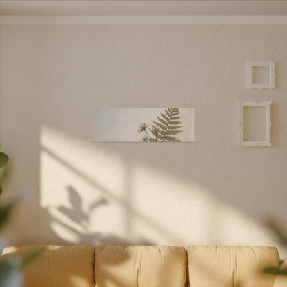 Winter Moss Close Up Herbarium Canvas Art | Enchanting Decor