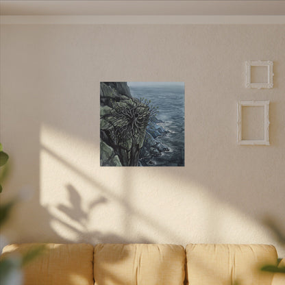 Pine Tree Spring Canvas Art | Japandi Neutral Design