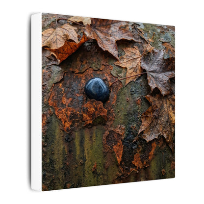Datsuzoku Rust Patina Canvas Art - Dark Japandi Moody Minimal