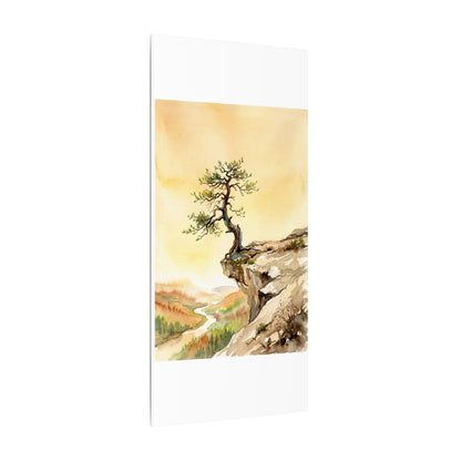 Golden Hour Pine Tree Canvas Art - Japandi Fukinsei