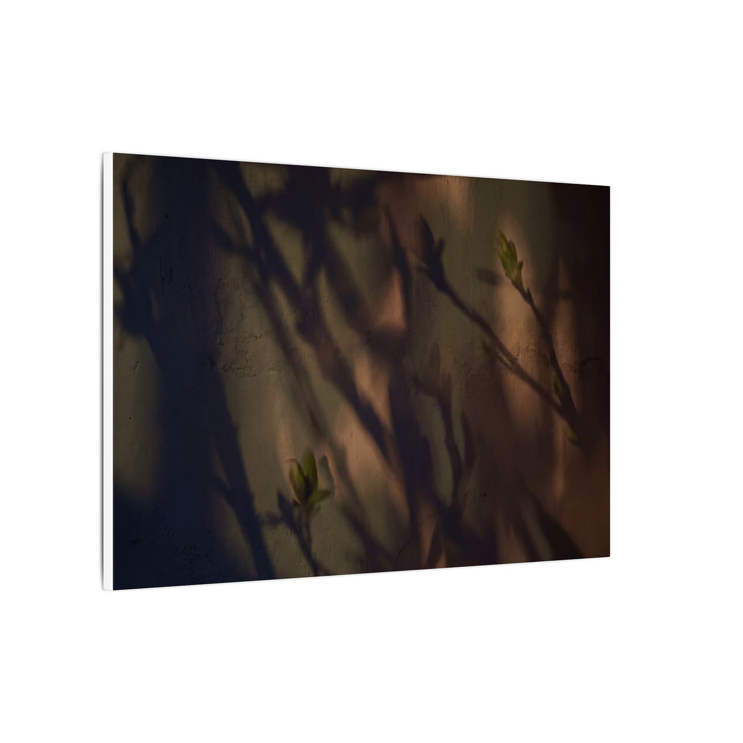 Candlelight Shadow Play Canvas Art - Dark Japandi Shibui