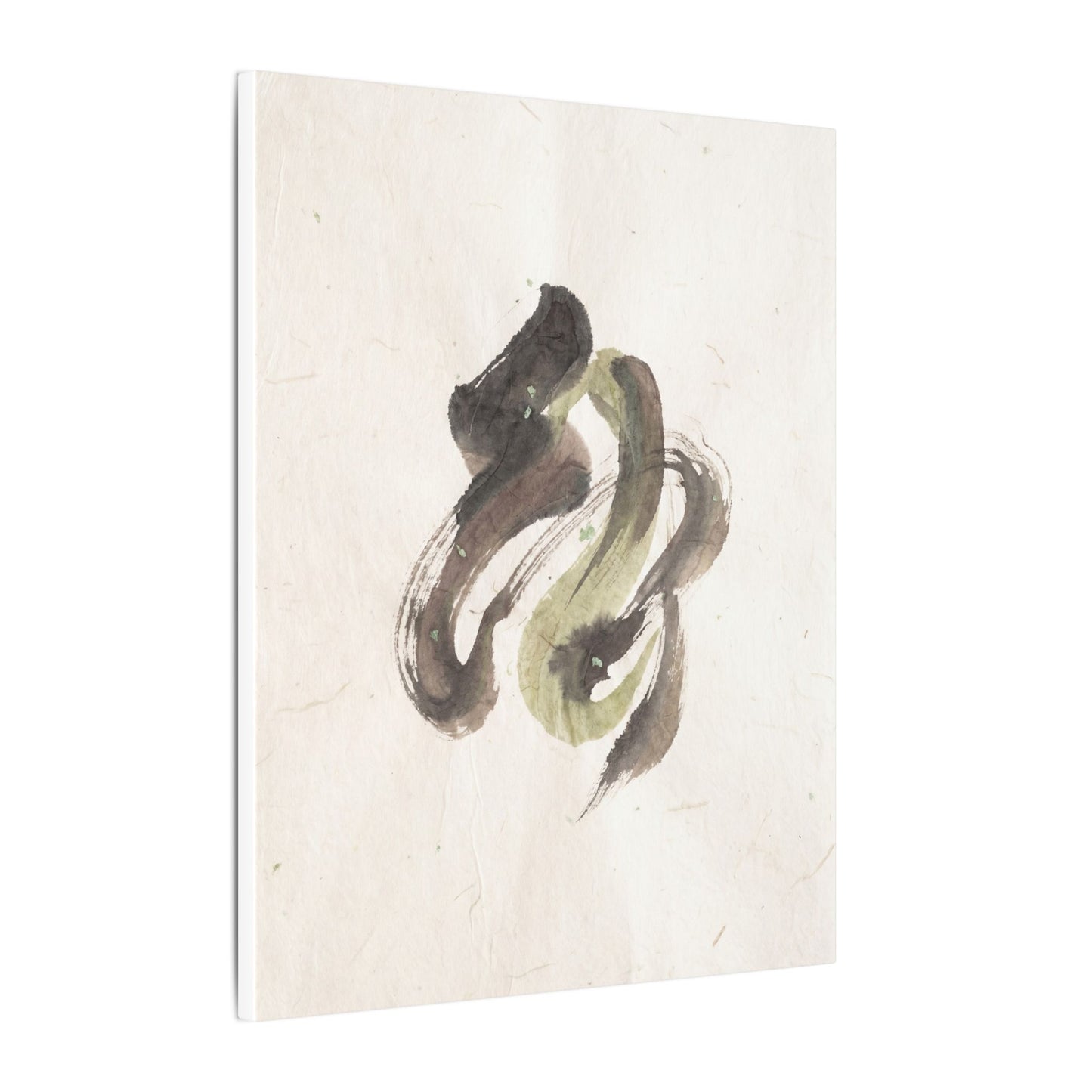 Ink Brushstroke Canvas Art | Spring Japandi Japanese Pattern Art