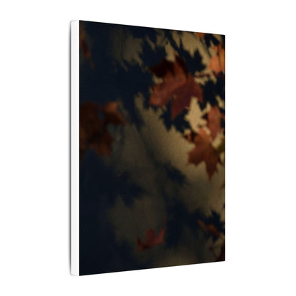 Shadow Play Canvas Art | Autumn Dark Japandi Moody Minimal Art