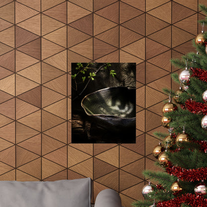 Dappled Ceramic Bowl Wall Art Print - Dark Japandi Fukinsei