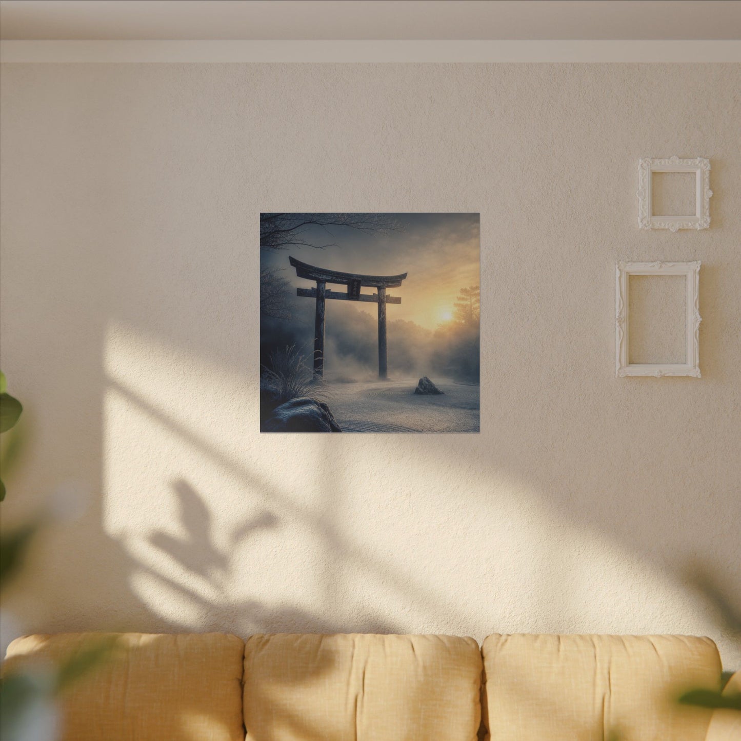 Zen Torii Gate in Golden Hour | Karesansui Canvas Art