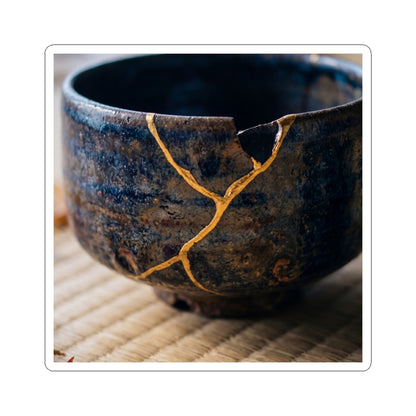 Ma Tea Ceremony Sticker - Kintsugi Gold Vein