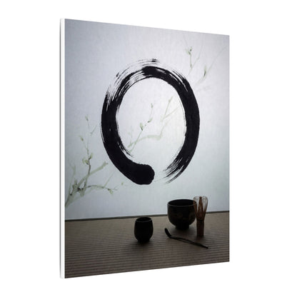 Tea Ceremony Enso Canvas Art | Peaceful Zen Art