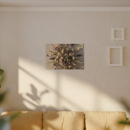 Dried Flowers Spring Canvas Art | Japandi Earthy Design