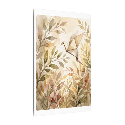 Fukinsei Paper Fold Canvas Art - Japandi Watercolor