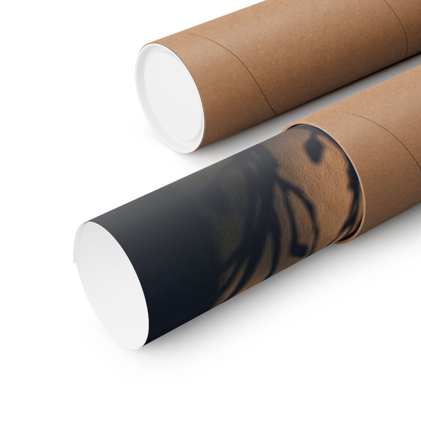 Golden Hour Shadow Play Wall Art Print - Dark Japandi Seijaku