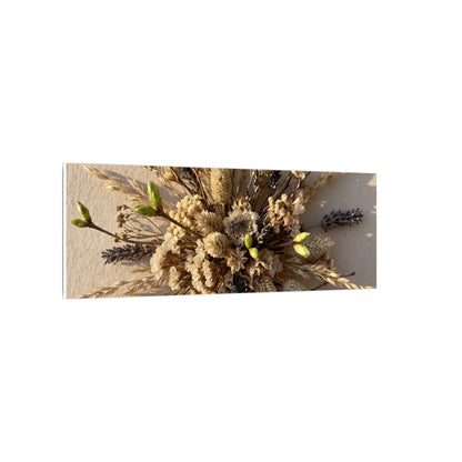Dried Flowers Spring Canvas Art | Japandi Earthy Design