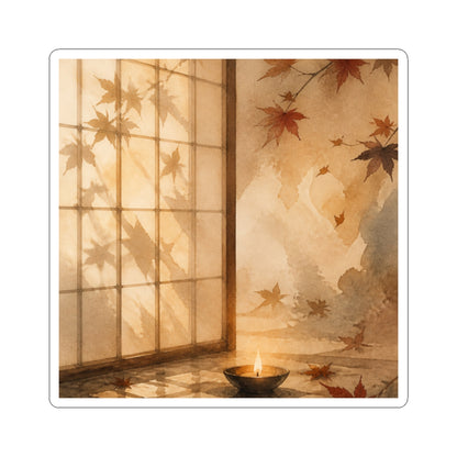 Candlelight Shoji Screen Sticker - Japandi Ma