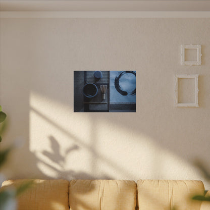 Tea Ceremony Enso Canvas Art | Calm Zen Art