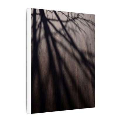 Dark Japandi Shadow Play in Dawn | Moody Minimal Canvas Art