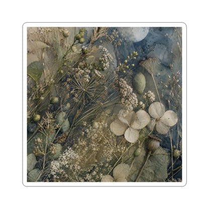 Dried Flowers Spring Sticker | Japandi Earthy Design