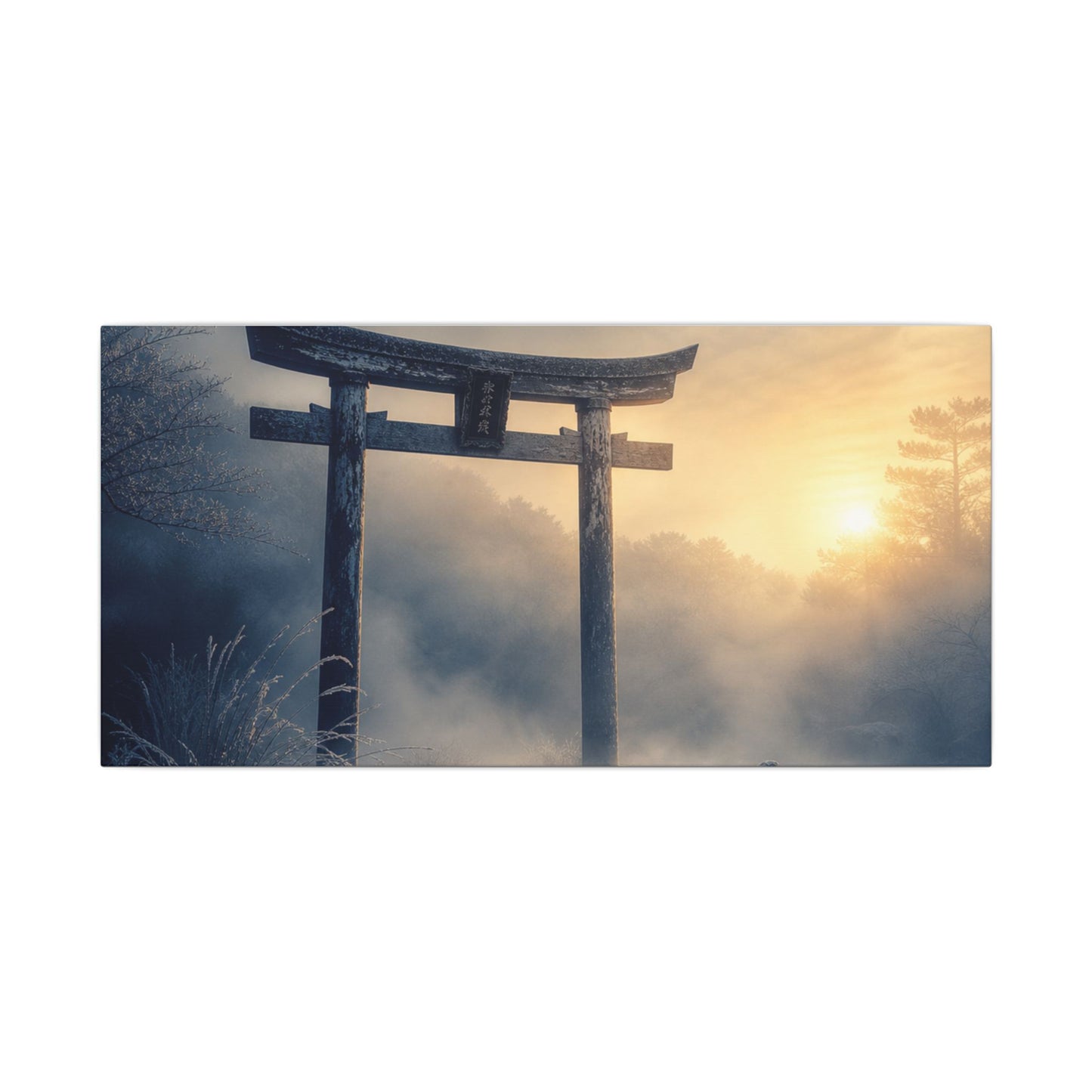 Zen Torii Gate in Golden Hour | Karesansui Canvas Art