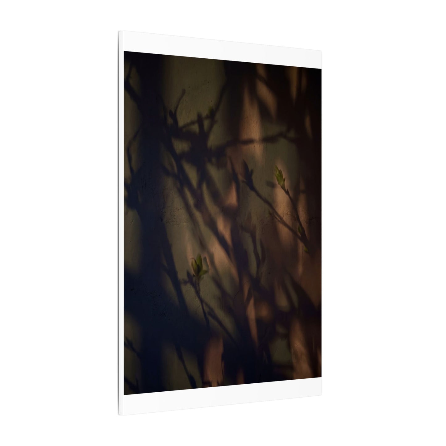 Candlelight Shadow Play Canvas Art - Dark Japandi Shibui