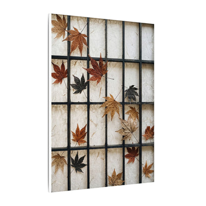 Japandi Shoji Screen in Overcast | Texture Canvas Art