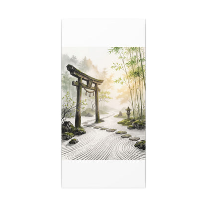 Peaceful Torii Gate Canvas Art - Karesansui Zen