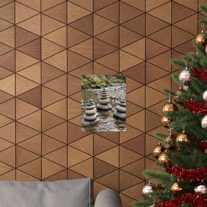 Bamboo Grove Winter Wall Art Print | Zen Peaceful Design