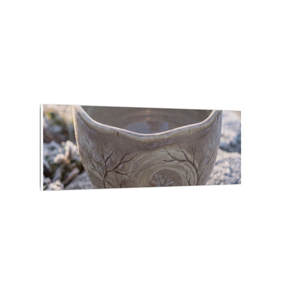 Seijaku Ceramic Bowl Canvas Art - Japandi Japanese Pattern
