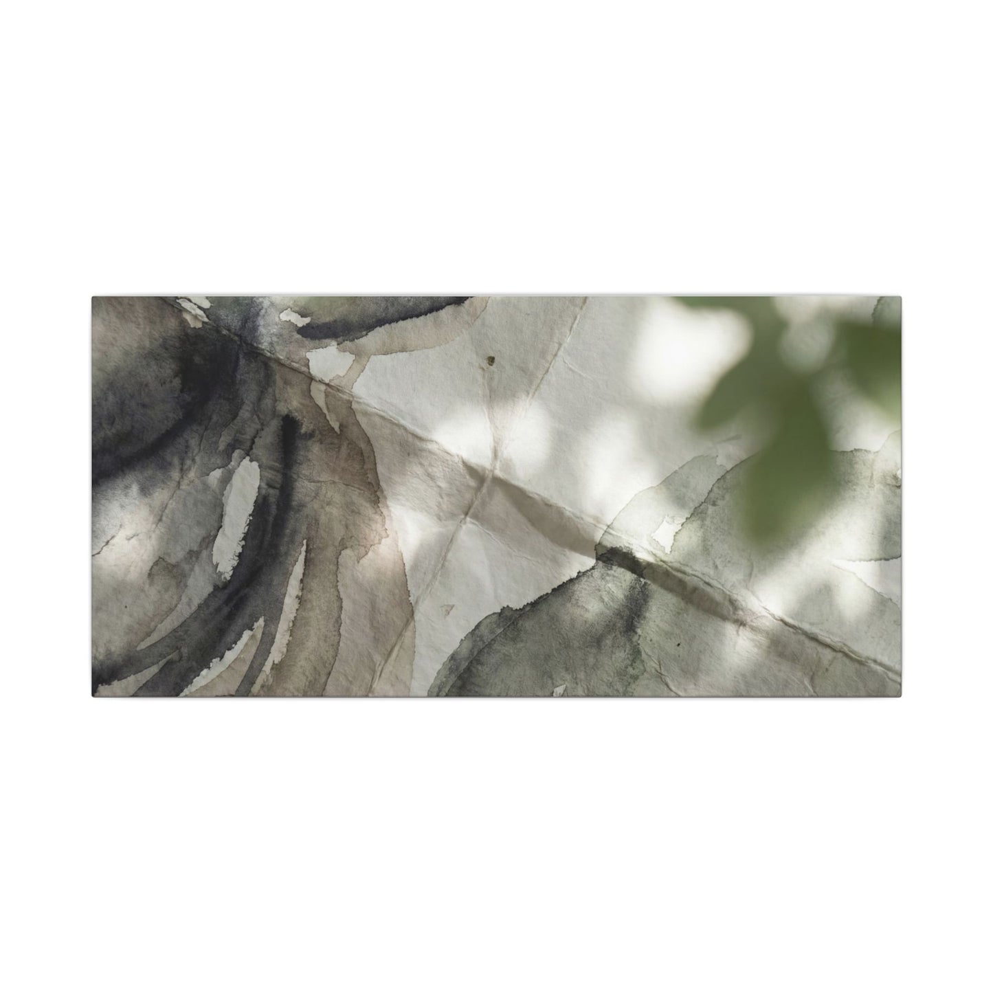 Spring Paper Fold Watercolor Canvas Art | Warm Decor