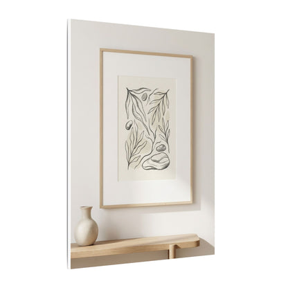 Japandi Charcoal Canvas Art